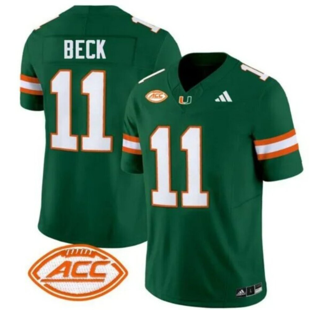 Mens Youths Kids Carson Beck Green Vapor Stitched Jersey